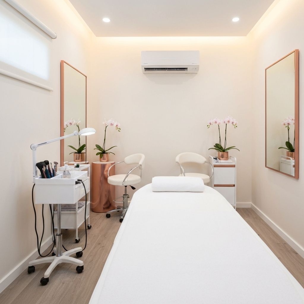 True Glow Studio treatment room interior — elegant and welcoming space in Darwin NT