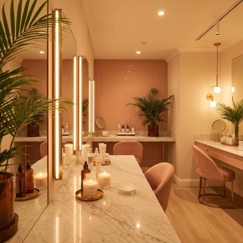 True Glow Studio — luxurious beauty and wellness studio interior in Darwin, NT